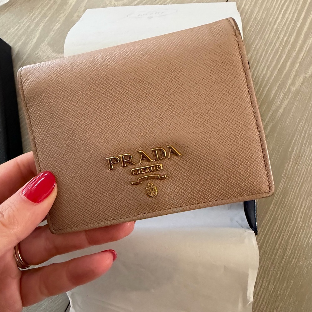 Beige Prada Wallet 100% AUTHENTIC